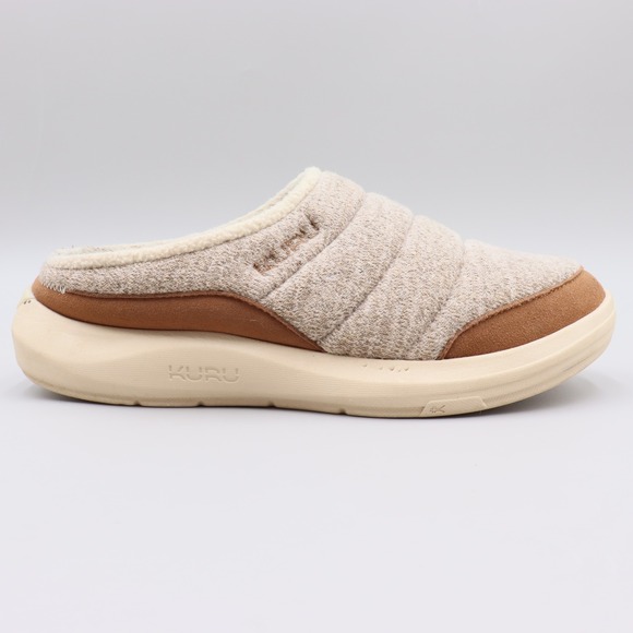 KURU Shoes - KURU Draft 2 Womens 9.5M Oatmeal Sand Quilted Orthopedic Arch Support Slippers